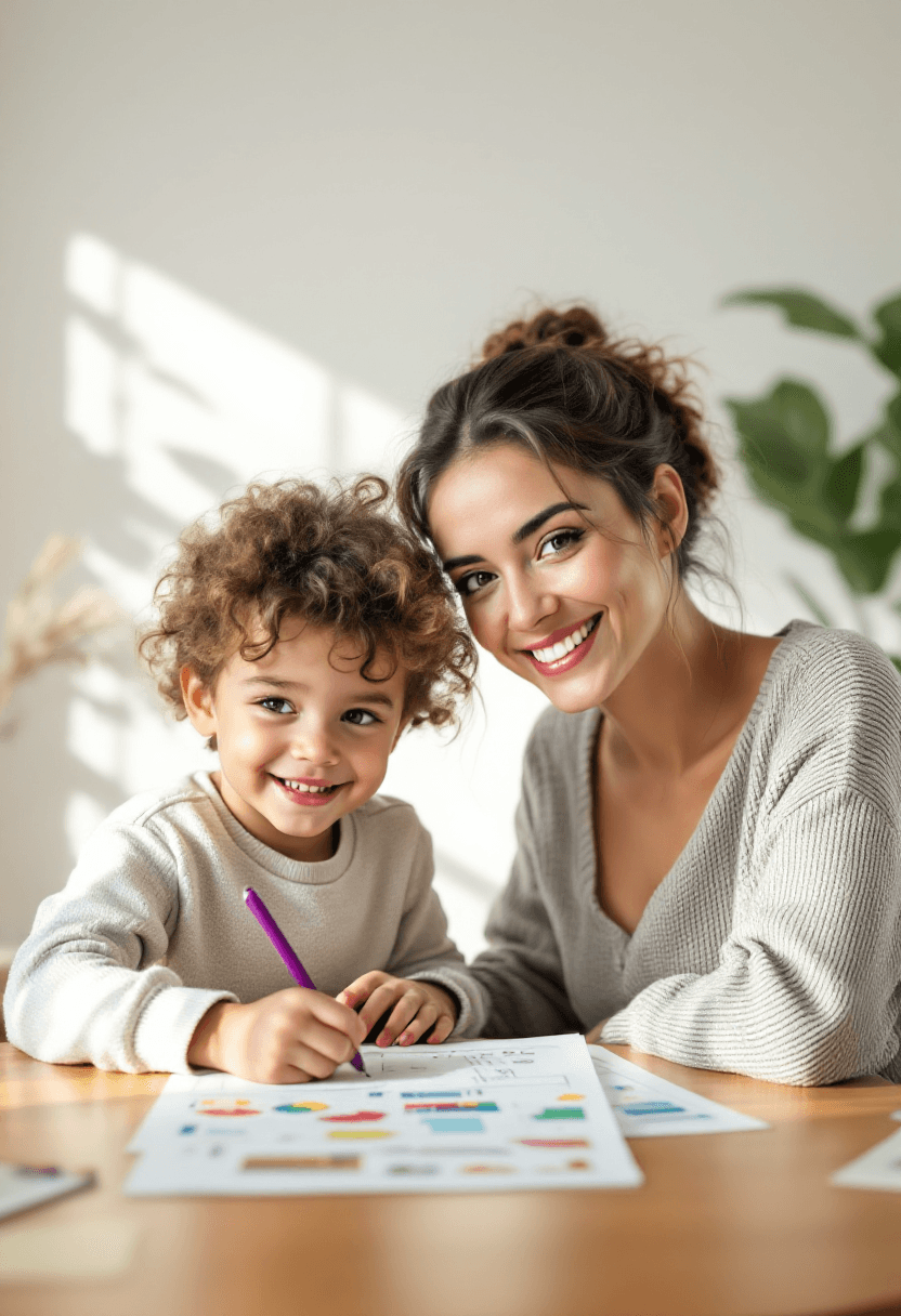 Parent and child learning together