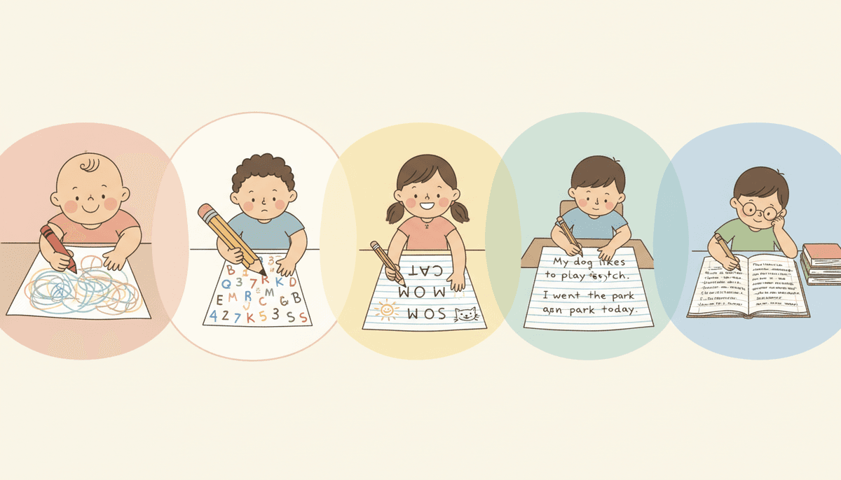Stages of Writing Development: What to Expect From Pre-K to 5th Grade