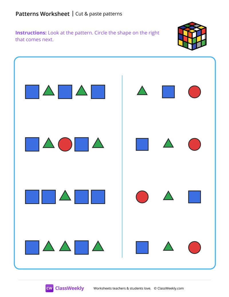 Cut and Paste Patterns