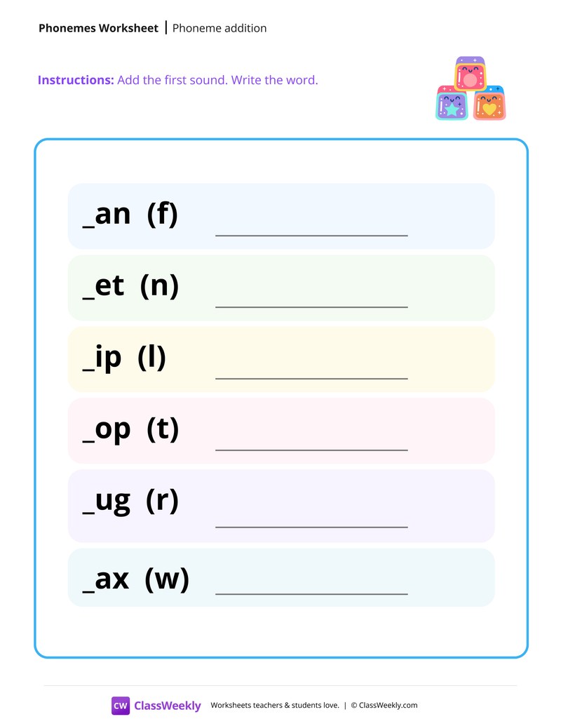 Phoneme Addition