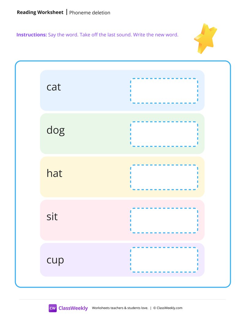 Phoneme Deletion