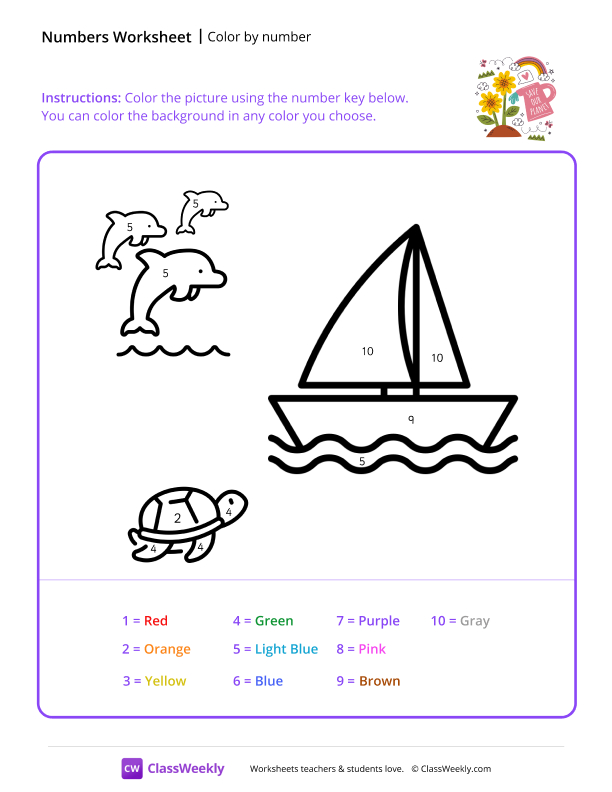 Color by Number (Boat)