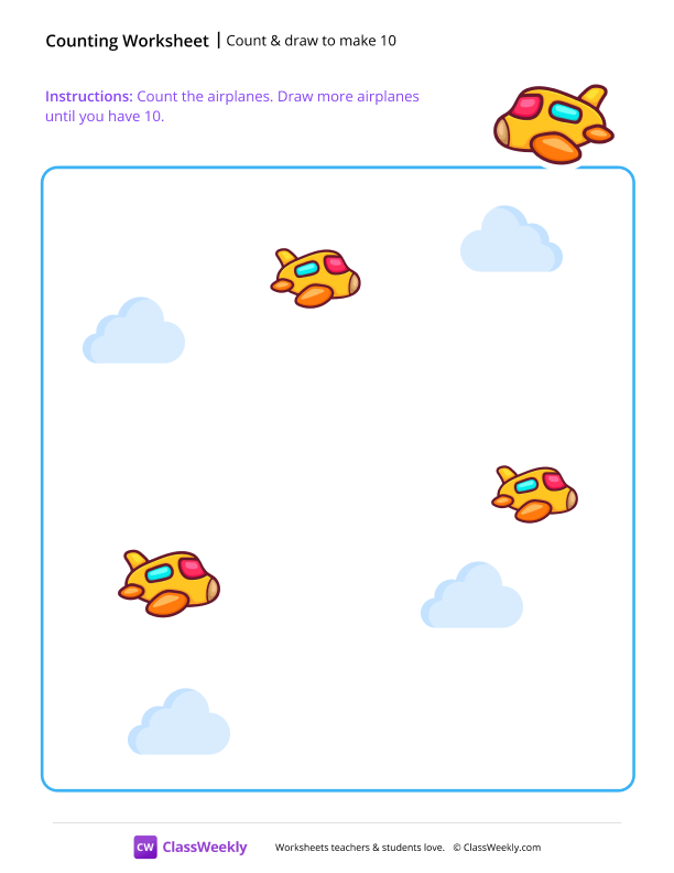 Count & draw to make 10